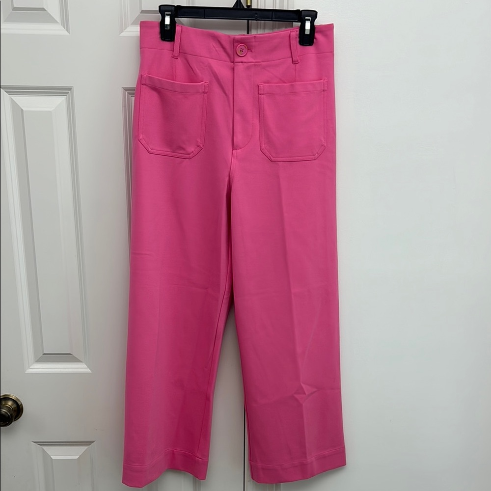 Vibrant Pink Wide-Leg Pants